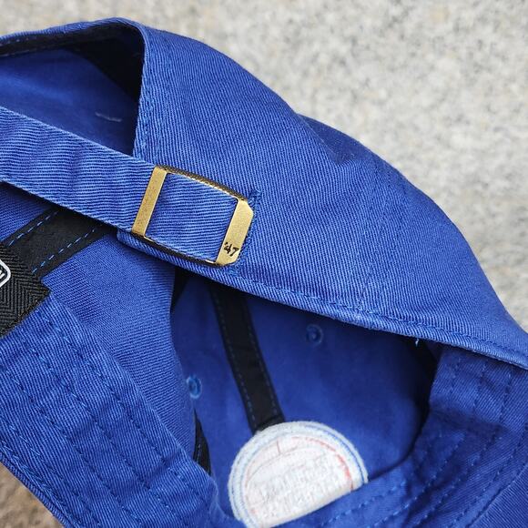 Hat Detroit Pistons '47 Brand One Size Adjustable Blue Cap Basketball Logo - Picture 7 of 8